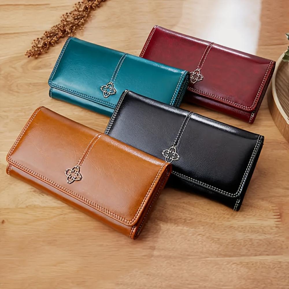 Portefeuille Femme en Cuir Bifold — Eva | Tendance
