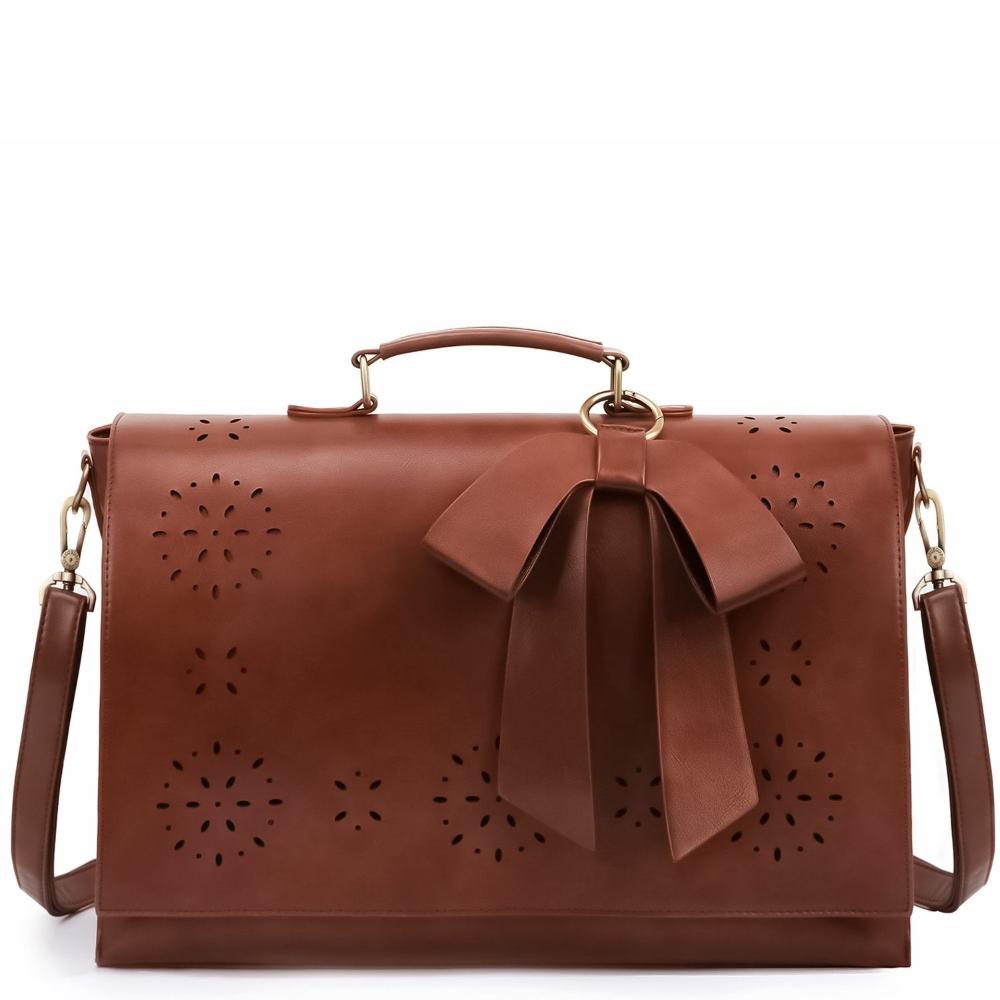 Sac à Épaule Femme en Cuir Chic — Nœud Papillon Élégant