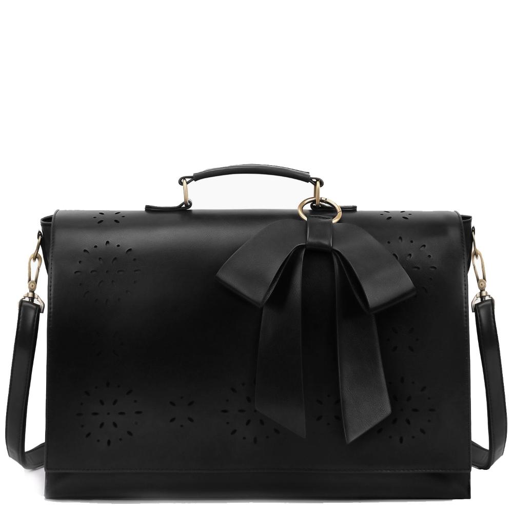 Sac à Épaule Femme en Cuir Chic — Nœud Papillon Élégant