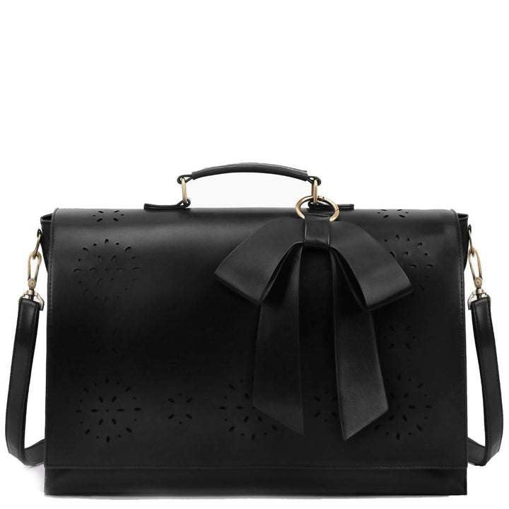 Sac à Épaule Femme en Cuir Chic — Nœud Papillon Élégant