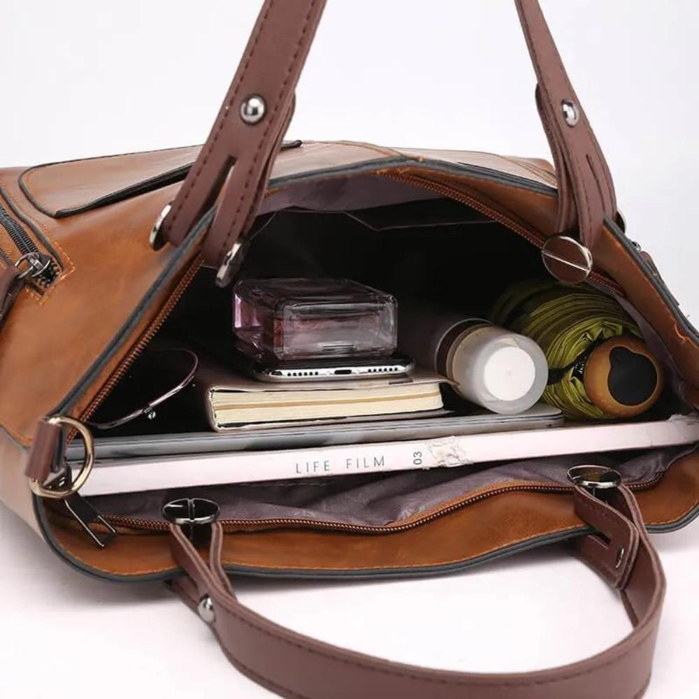 Sac à Épaule Femme en Cuir Véritable — Ilse | Élégance Intemporelle