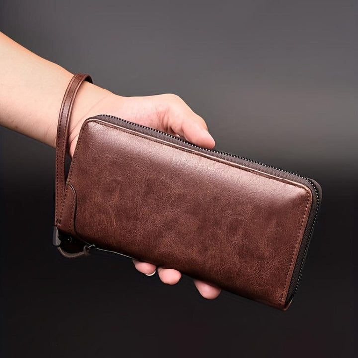 Portefeuille Homme en Cuir RFID Zippé — Holden | Sécurité & Style