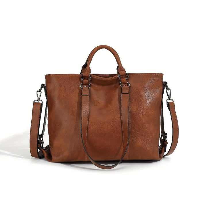 Sac Cabas Femme en Cuir Vintage — Charlotte | Élégance Classique