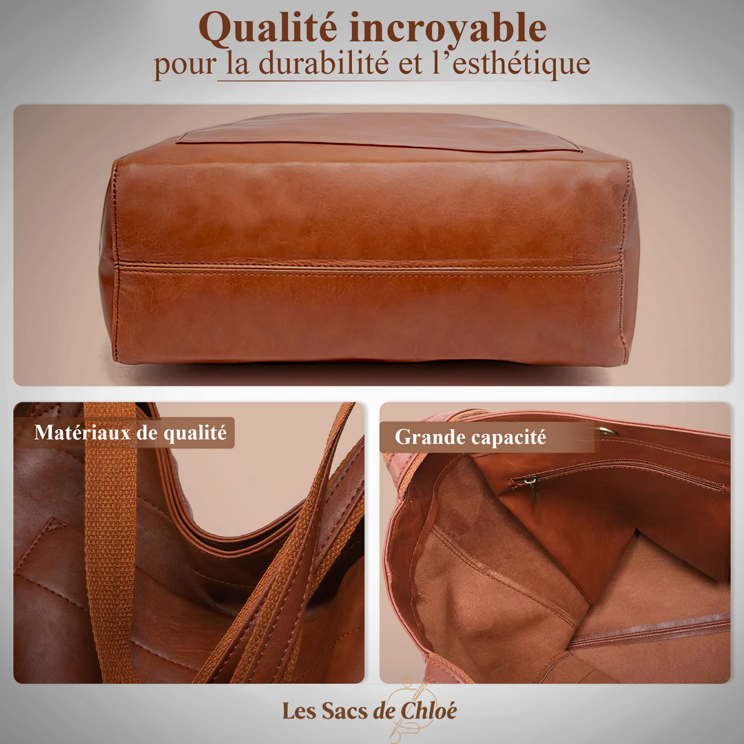 Sac Cabas Femme en Cuir — Lorena | Chic Moderne