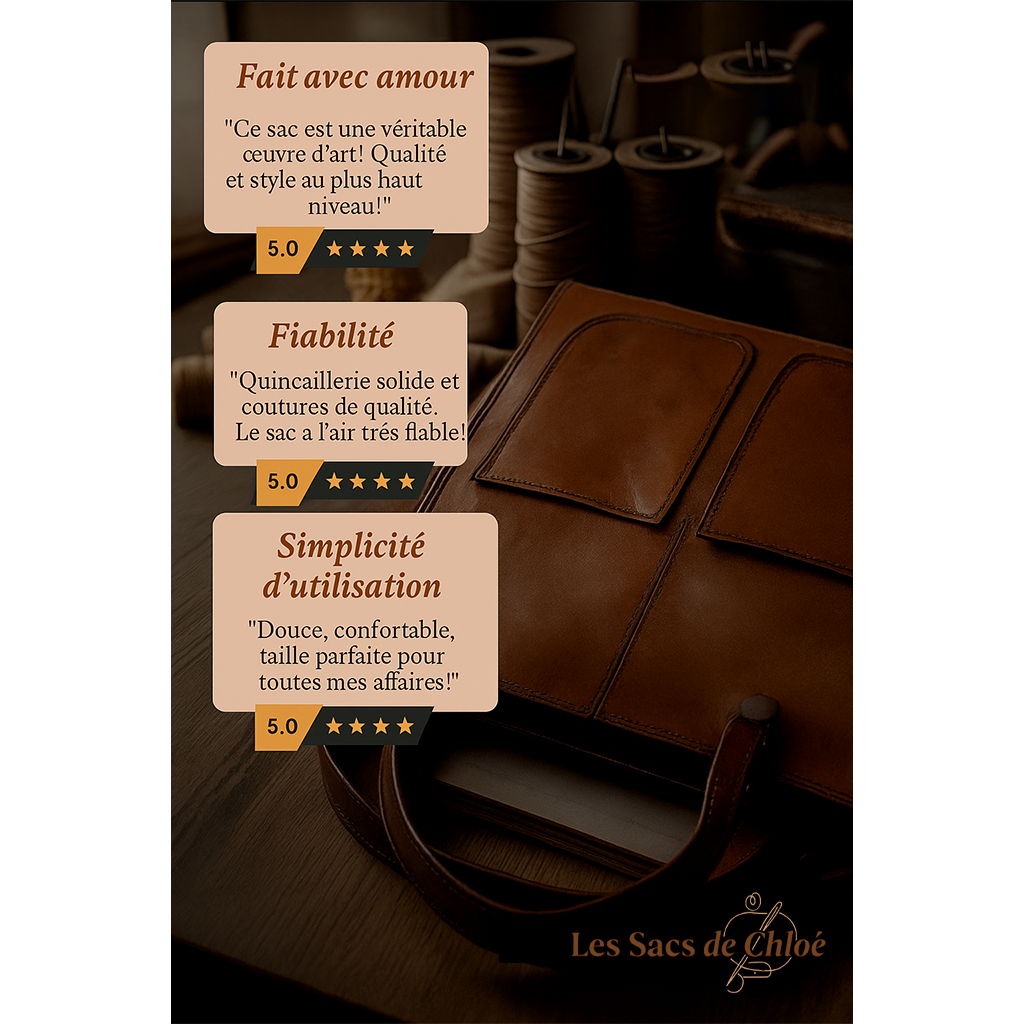 Sac à Épaule Femme en Cuir Véritable — Ilse | Élégance Intemporelle