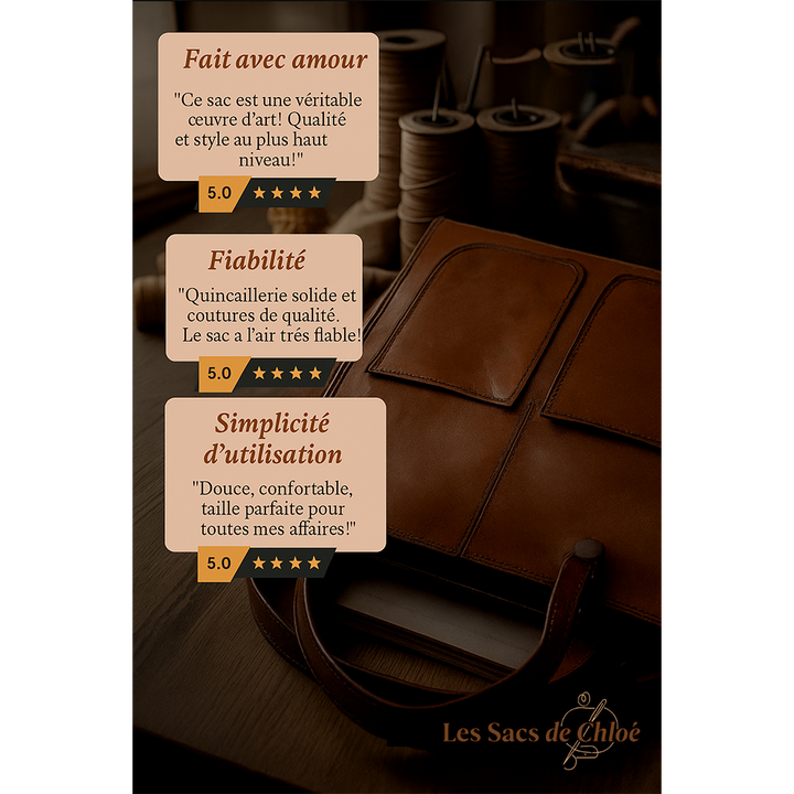 Sac à Épaule Femme en Cuir Véritable — Ilse | Élégance Intemporelle