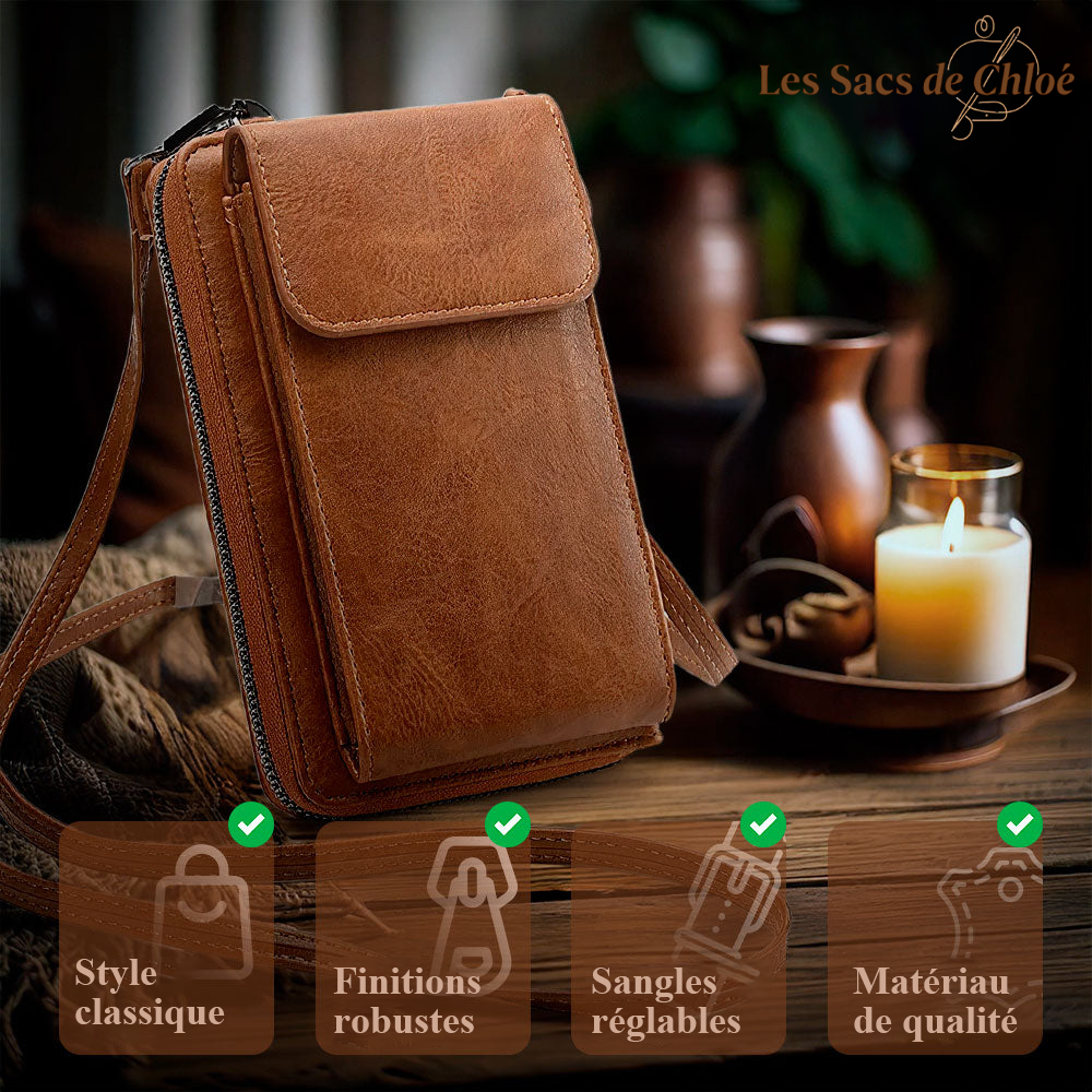 Petit Sac à Main Bandoulière Femme en Cuir — Nicole | Compact Chic