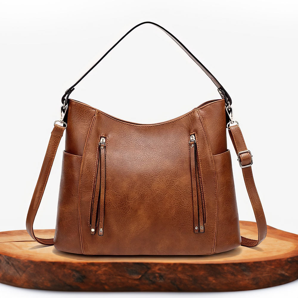 Sac à Épaule Femme en Cuir Luxe — Blanche | Élégance Quotidienne