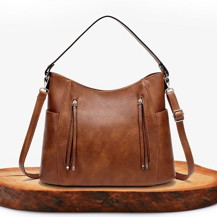 Sac à Épaule Femme en Cuir Luxe — Blanche | Élégance Quotidienne