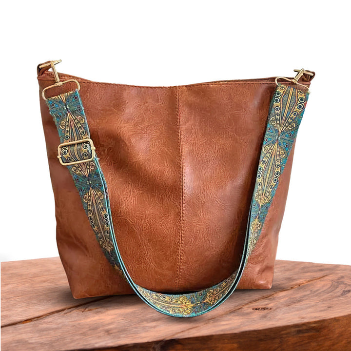 Sac Bandoulière Femme en Cuir Vintage — Chelsey | Charme Rétro