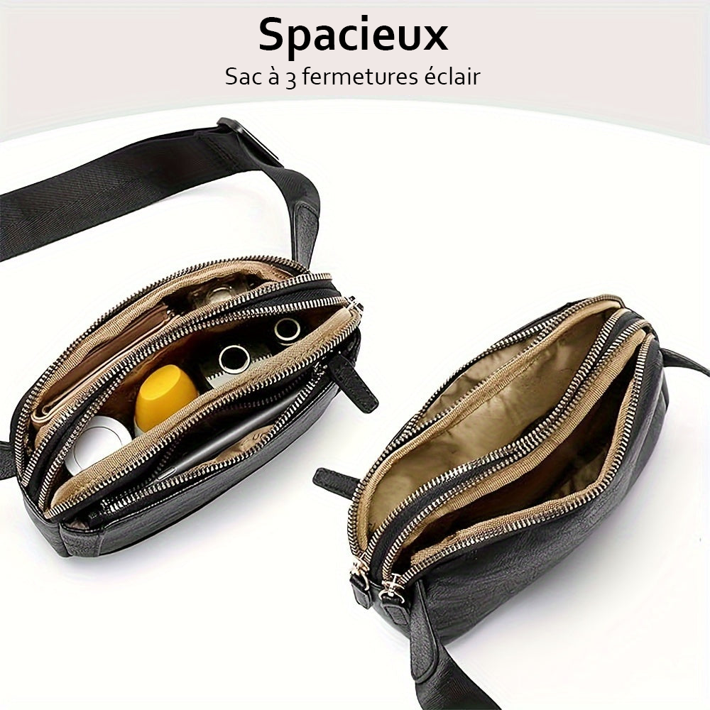 Sac Bandoulière Femme en Cuir Sport — Aspen | Style Actif