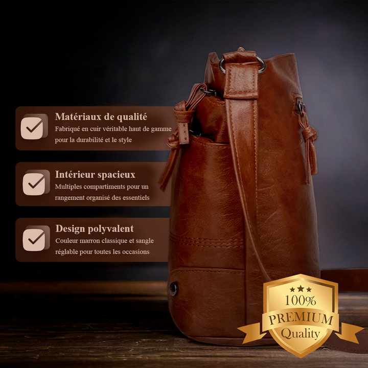 Sac Bandoulière Femme en Cuir — Alina | Design Signature