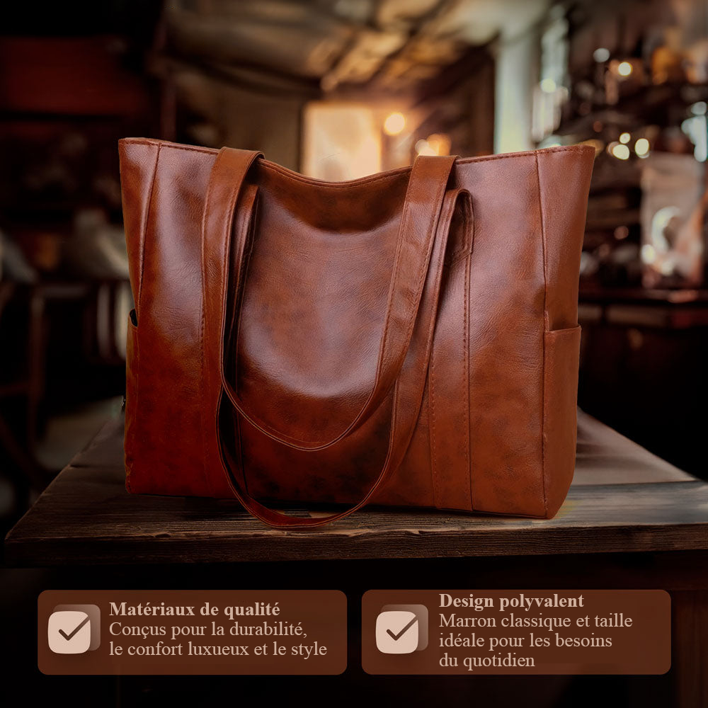 Sac Cabas Femme en Cuir — Martha | Élégance Classique