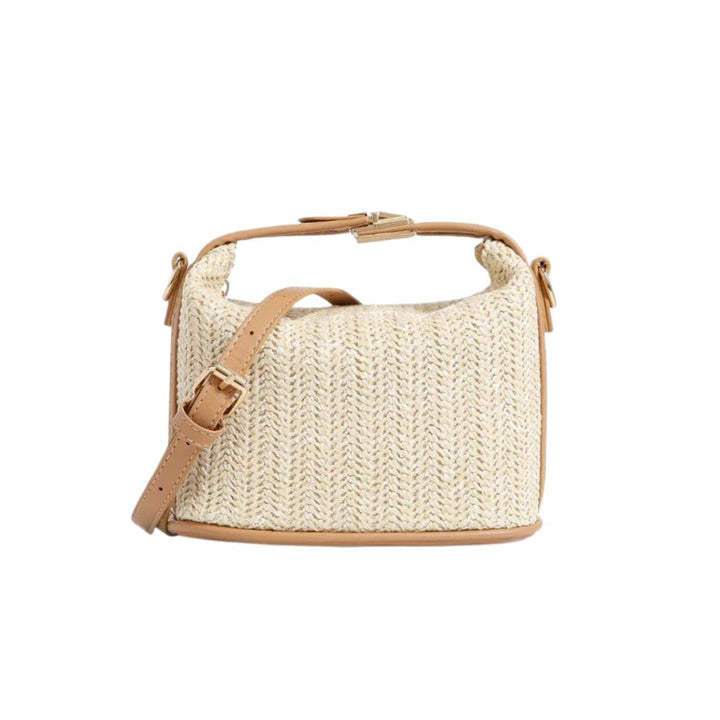Panier Femme en Paille Tressée — Wendy | Sac Plage Bohème