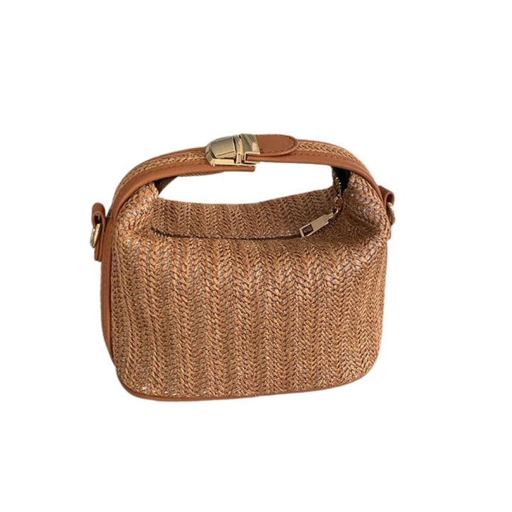Panier Femme en Paille Tressée — Wendy | Sac Plage Bohème