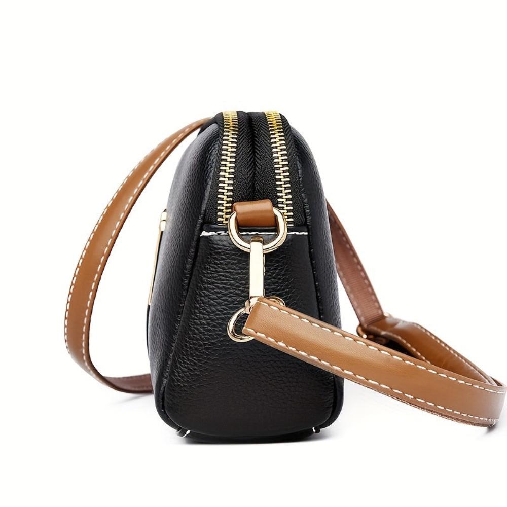 Sac Bandoulière Femme en Cuir Texturé — Mila | Relief Litchi
