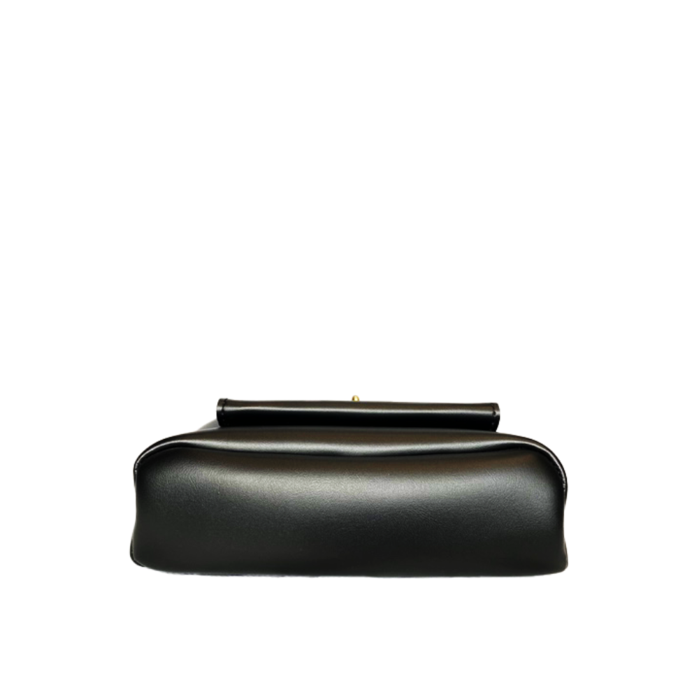 Sac à Main Femme en Cuir Vintage — Fermeture Bouchon Rétro Chic