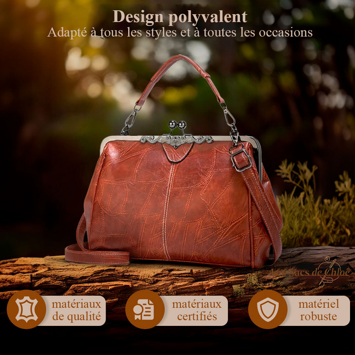 Sac à Épaule Femme en Cuir Vintage — Johanna | Charme Classique