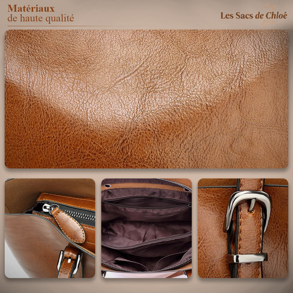 Sac à Épaule Femme en Cuir Vintage — Nicole | Élégance Intemporelle