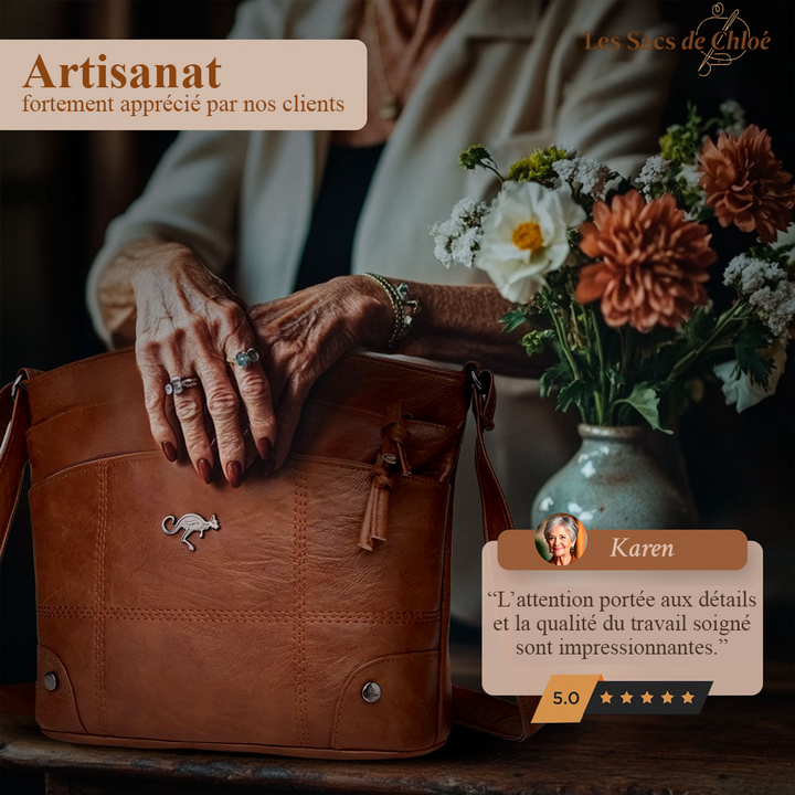 Sac Bandoulière Femme en Cuir — Alina | Design Signature