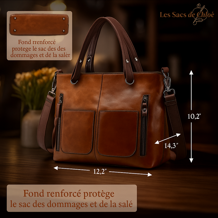 Sac à Épaule Femme en Cuir Véritable — Ilse | Élégance Intemporelle