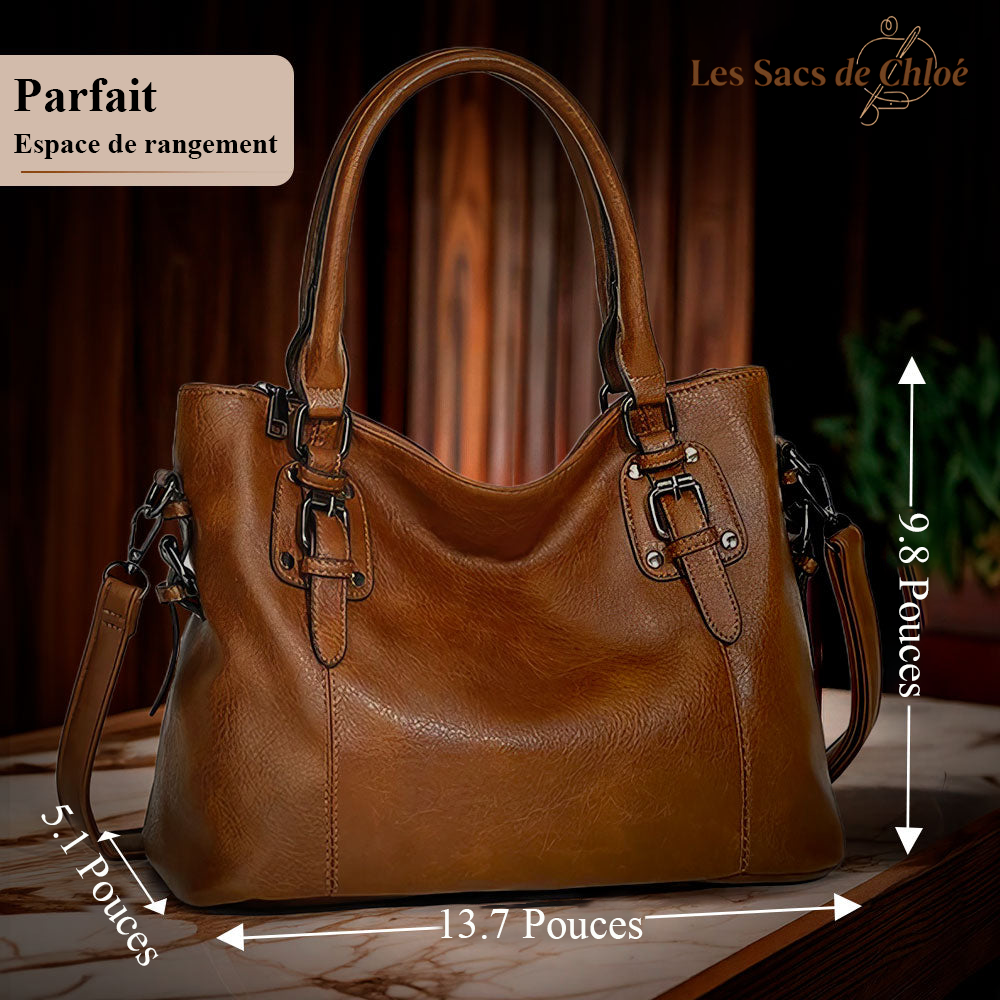 Sac à Bandoulière Femme en Cuir Chic — Sienna | Attrait Élégant