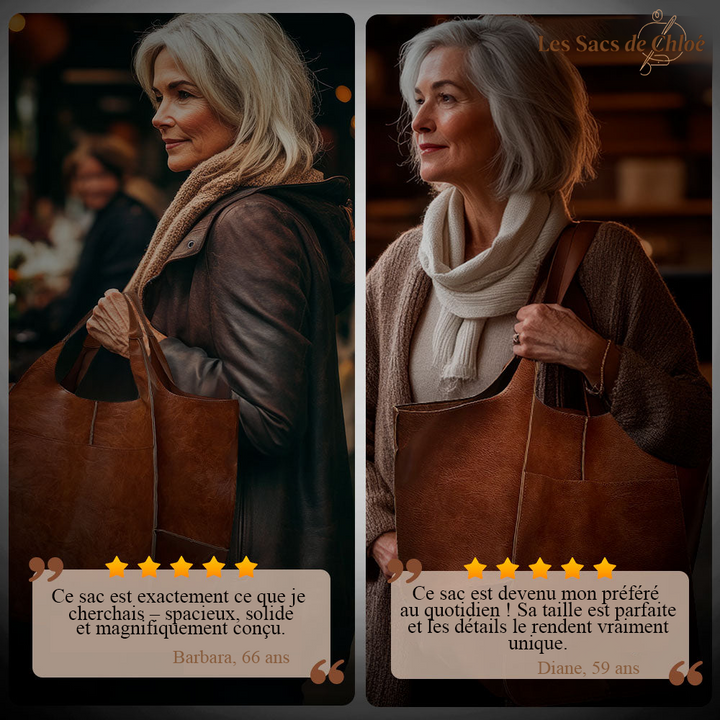 Sac Cabas Femme en Cuir Vintage — Laura | Attrait Intemporel