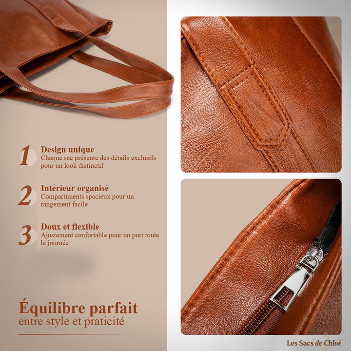 Sac Cabas Femme en Cuir — Martha | Élégance Classique