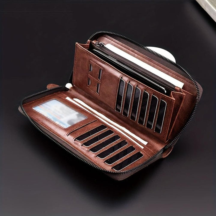 Portefeuille Homme en Cuir RFID Zippé — Holden | Sécurité & Style