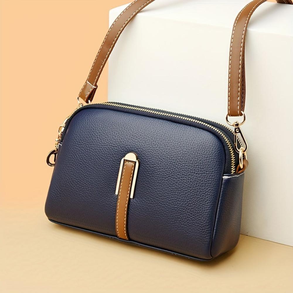 Sac Bandoulière Femme en Cuir Texturé — Mila | Relief Litchi