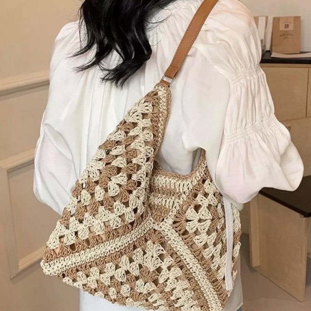 Sac à Épaule Femme en Paille — Yuna | Sac Plage Tendance