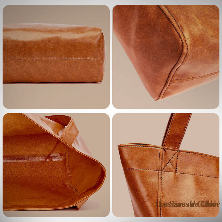 Sac à Épaule Femme en Cuir Vintage — Aurora | Charme Étoilé