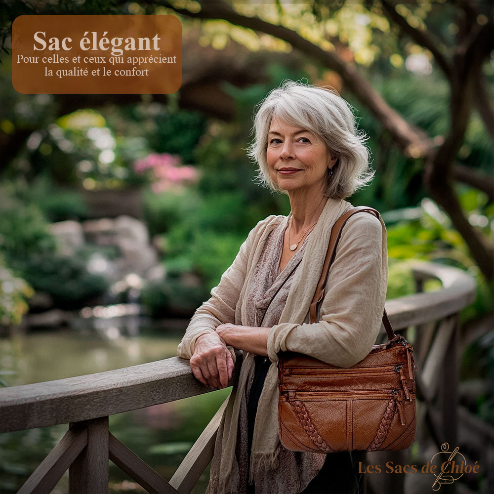 Sac Bandoulière Femme en Cuir — Sophia | Harmonie Classique