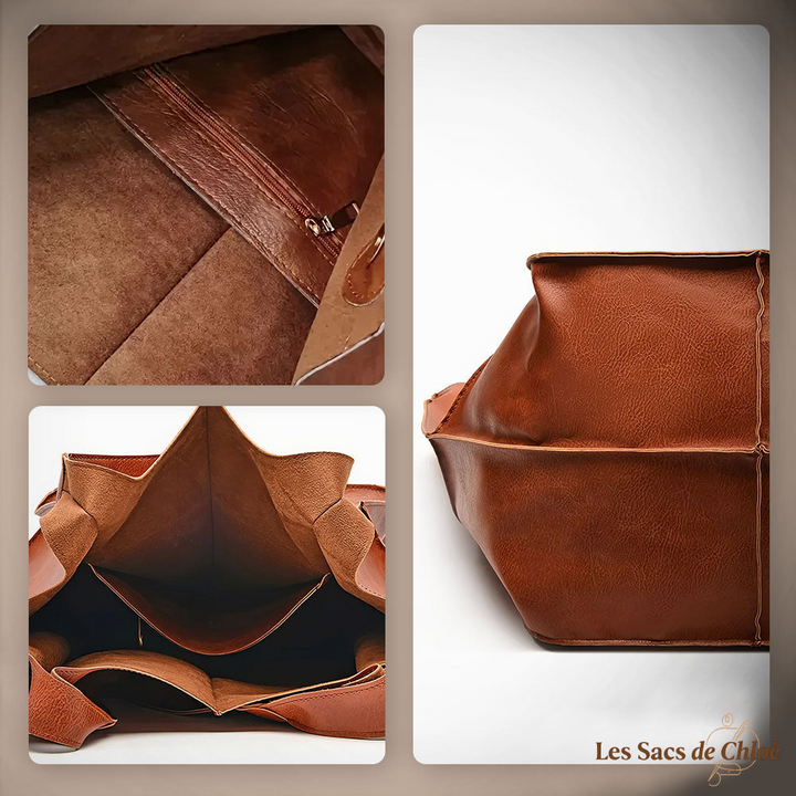 Sac Cabas Femme en Cuir Vintage — Laura | Attrait Intemporel