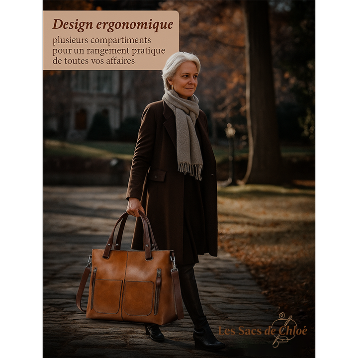 Sac à Épaule Femme en Cuir Véritable — Ilse | Élégance Intemporelle