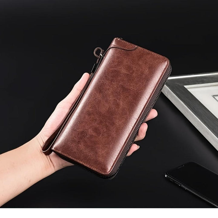 Portefeuille Homme en Cuir RFID Zippé — Holden | Sécurité & Style