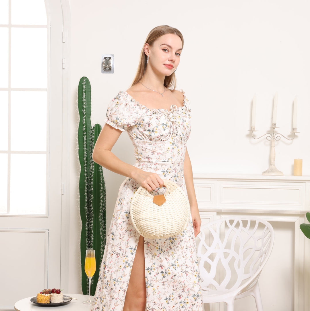 Panier Femme Tressé à la Main — Artémis | Sac Plage Naturel