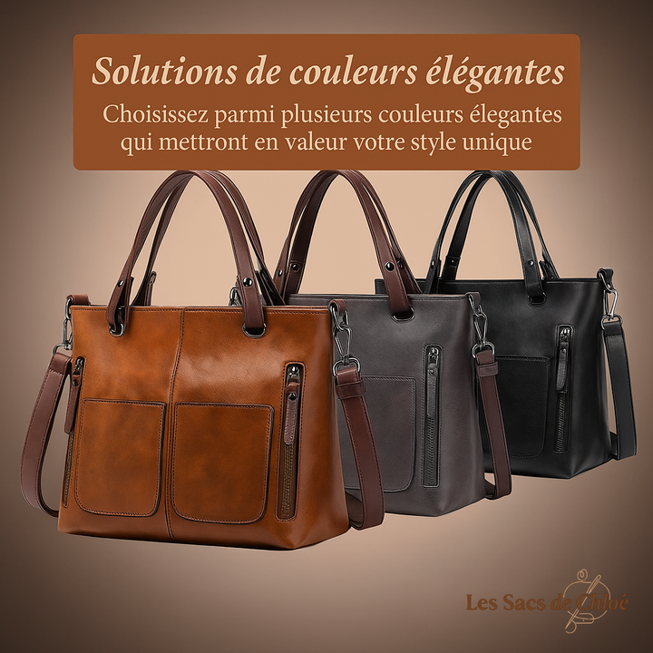 Sac à Épaule Femme en Cuir Véritable — Ilse | Élégance Intemporelle