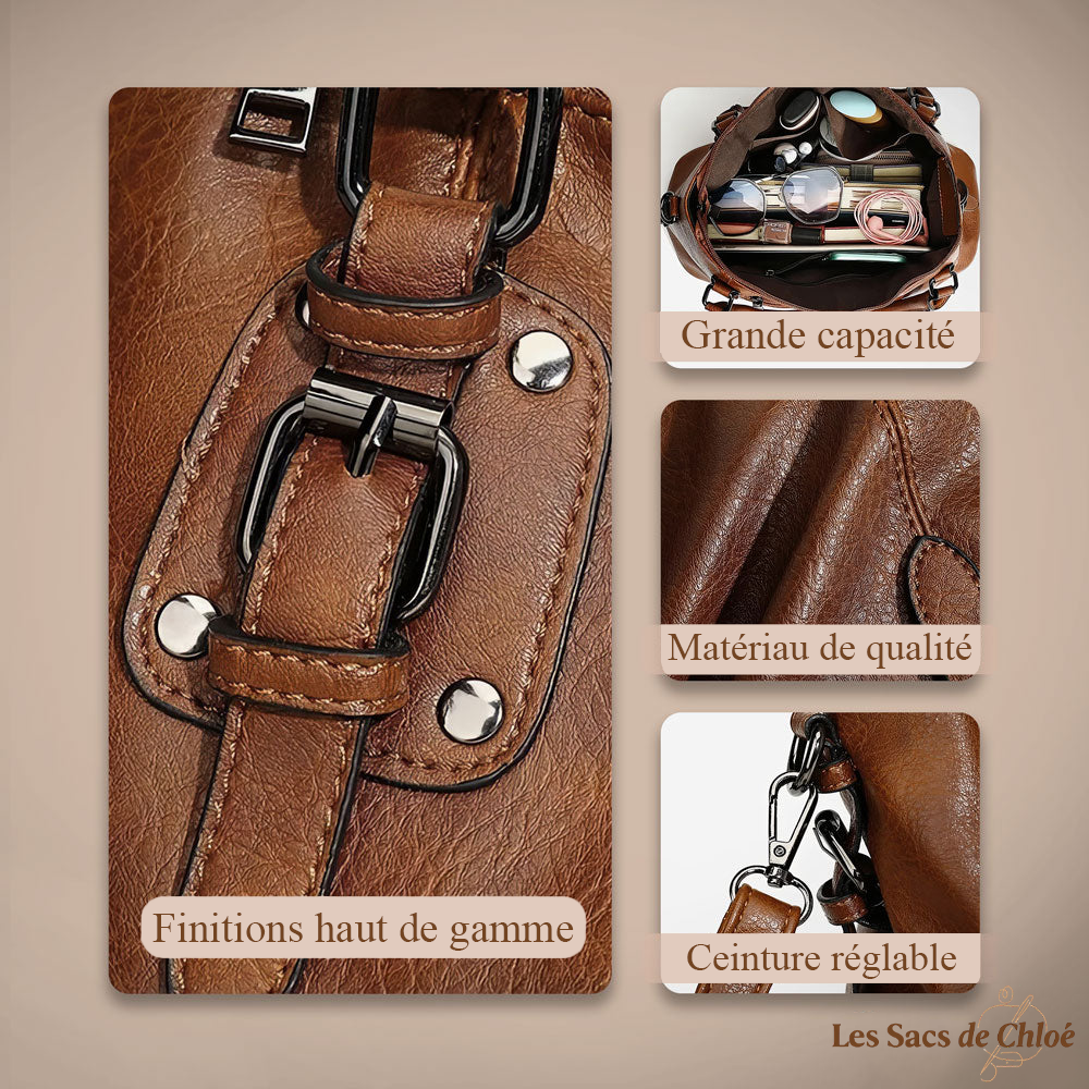 Sac à Bandoulière Femme en Cuir Chic — Sienna | Attrait Élégant