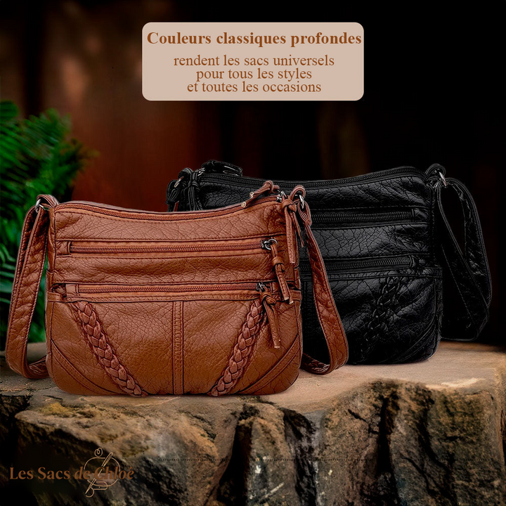 Sac Bandoulière Femme en Cuir — Sophia | Harmonie Classique