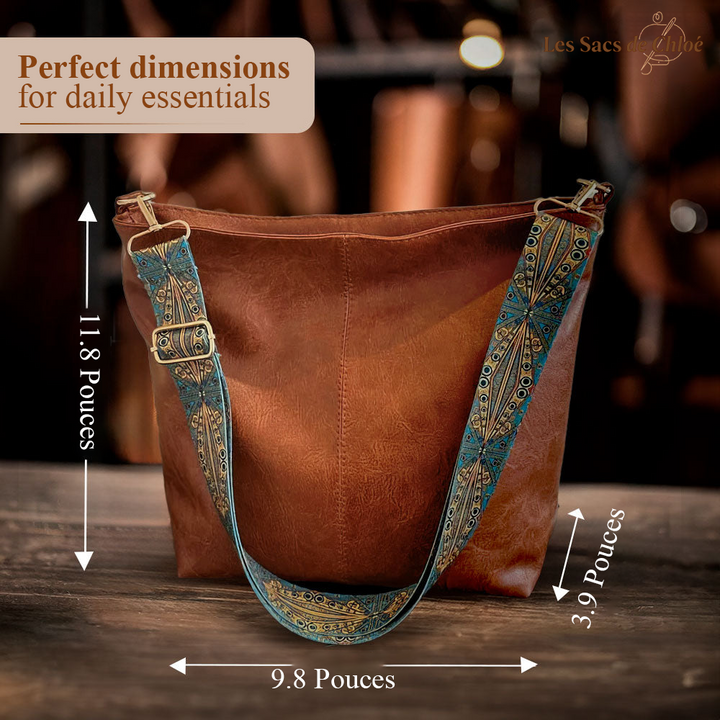 Sac Bandoulière Femme en Cuir Vintage — Chelsey | Charme Rétro