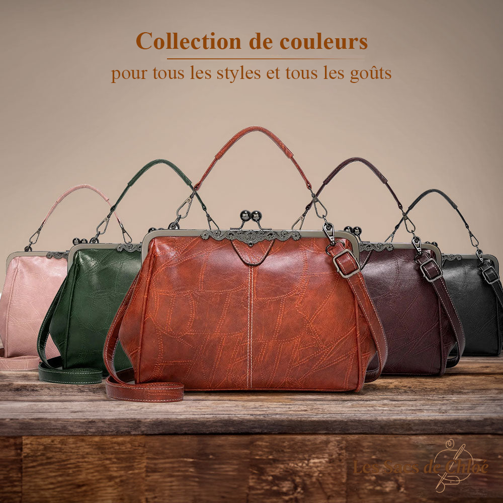 Sac à Épaule Femme en Cuir Vintage — Johanna | Charme Classique