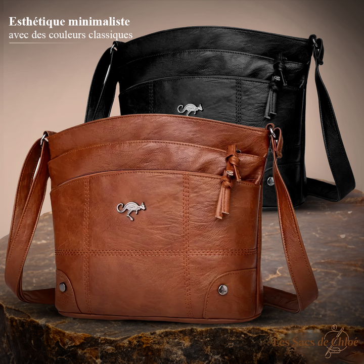 Sac Bandoulière Femme en Cuir — Alina | Design Signature