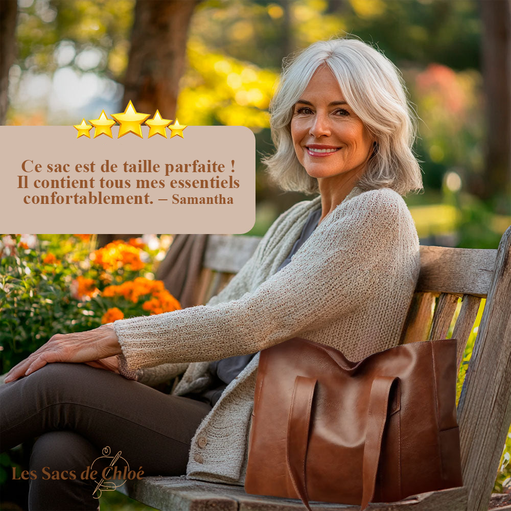 Sac Cabas Femme en Cuir — Martha | Élégance Classique