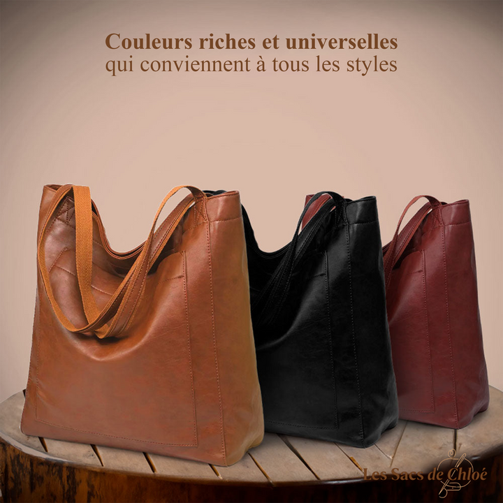 Sac Cabas Femme en Cuir — Lorena | Chic Moderne
