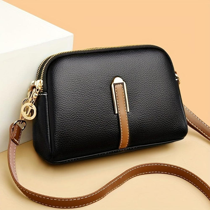 Sac Bandoulière Femme en Cuir Texturé — Mila | Relief Litchi