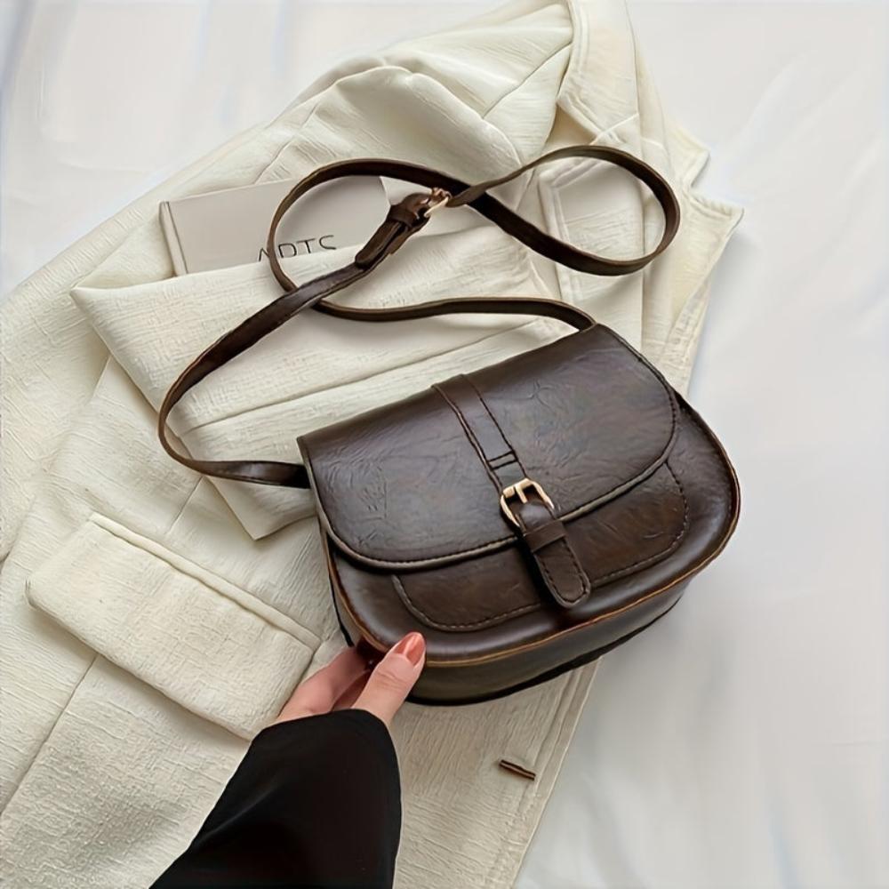 Sac Bandoulière Femme en Cuir Classique — Evelyn | Style Intemporel