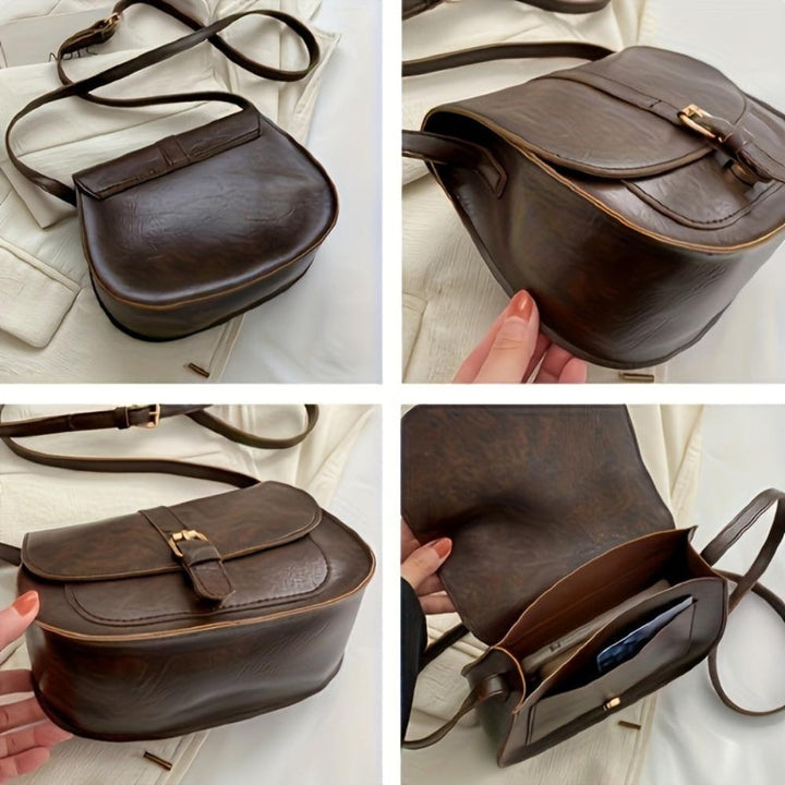 Sac Bandoulière Femme en Cuir Classique — Evelyn | Style Intemporel