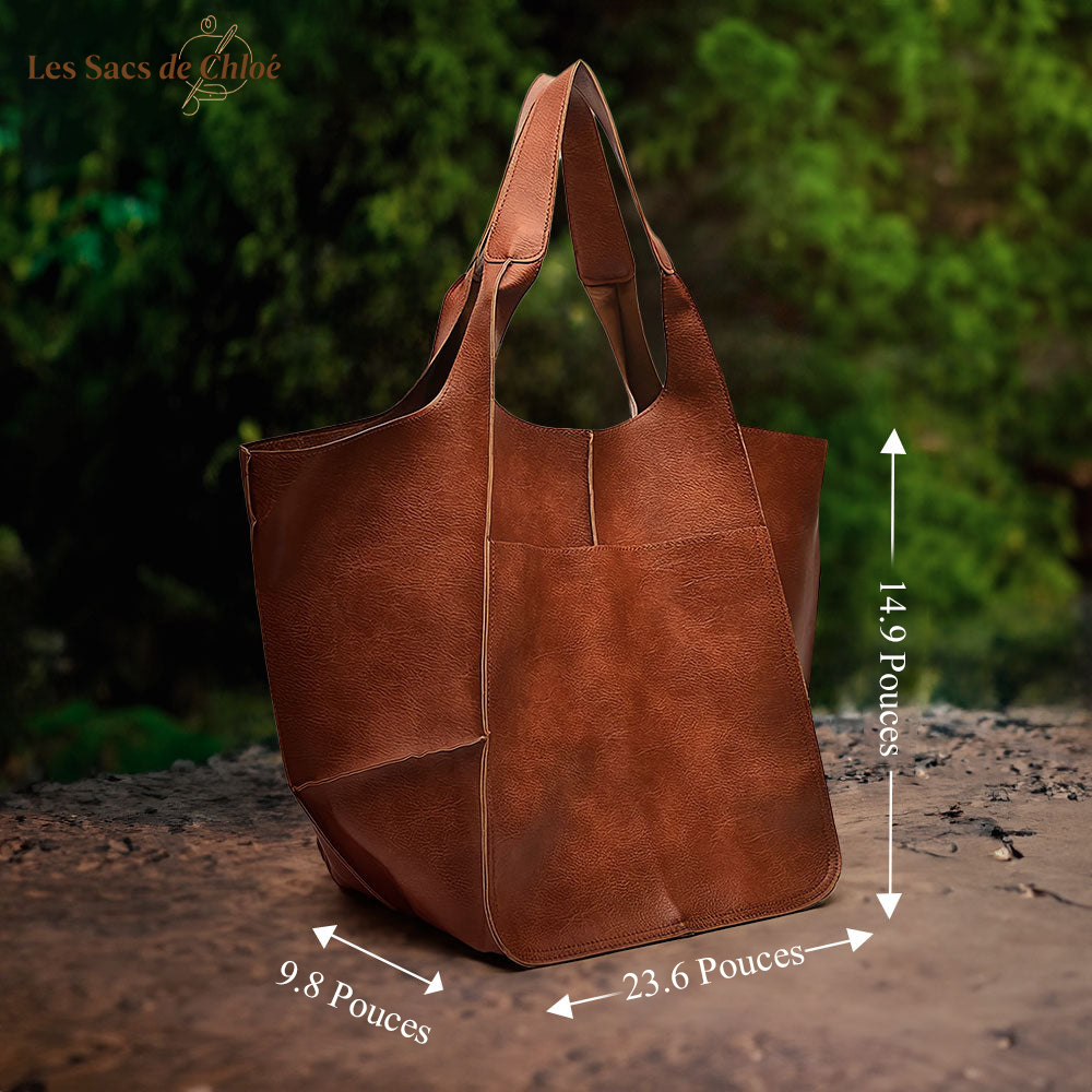 Sac Cabas Femme en Cuir Vintage — Laura | Attrait Intemporel