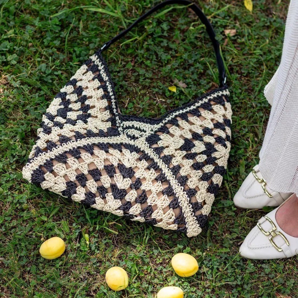 Sac à Épaule Femme en Paille — Yuna | Sac Plage Tendance
